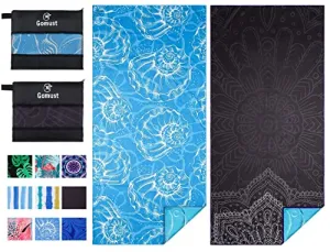 6 Pack Lightweight Thin Beach Towel Oversized 71"x32" Big Extra Large Microfiber Sand Free Towels for Adult Quick Dry Travel Camping Beach Accessories Gift Sea Turtle Tie Dye Mandala Elephant Skull