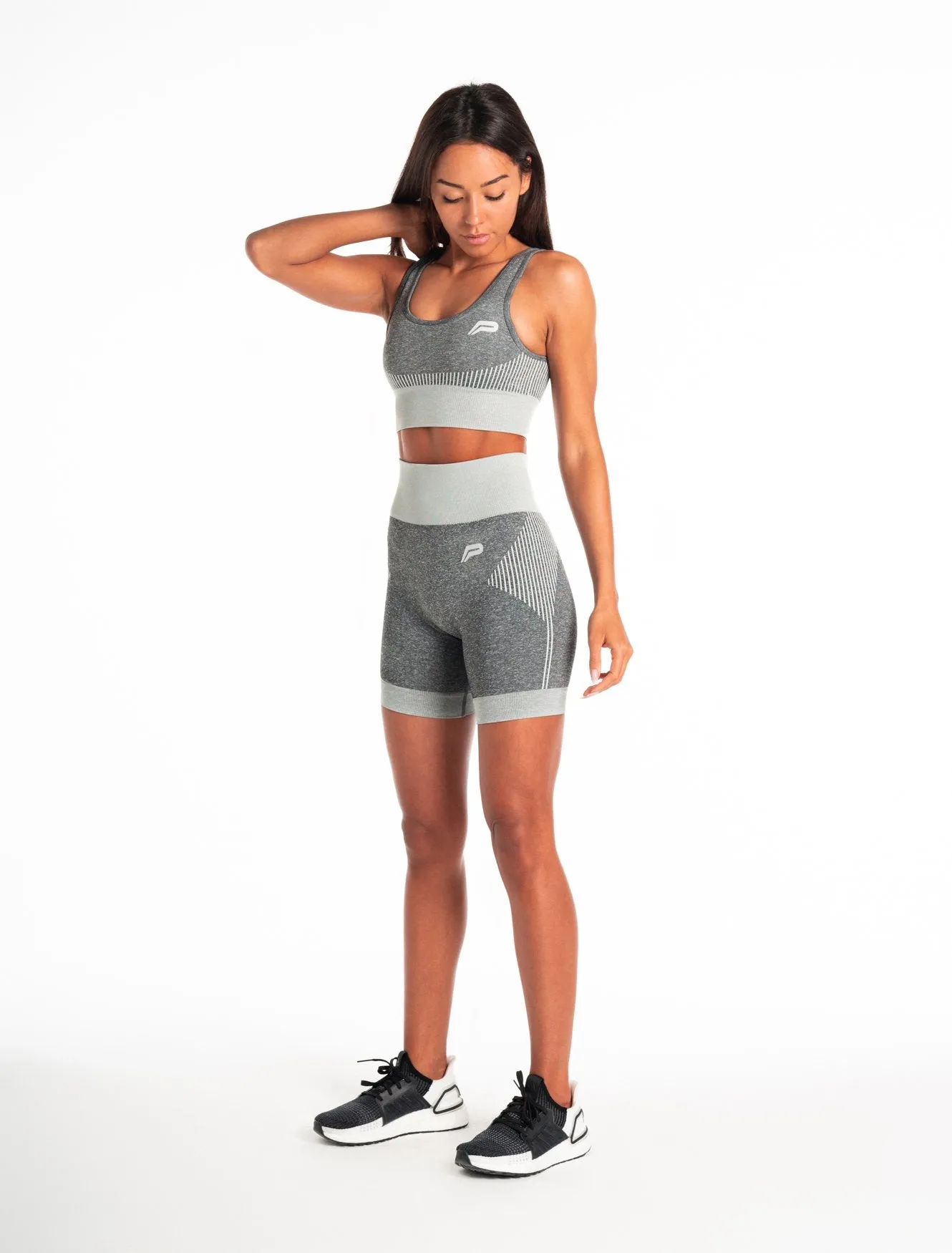 ADAPT Seamless Shorts - Light Grey