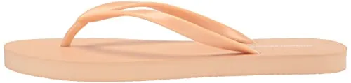 Amazon Essentials Women's Flip Flops, Pack of 3, Beige, 5
