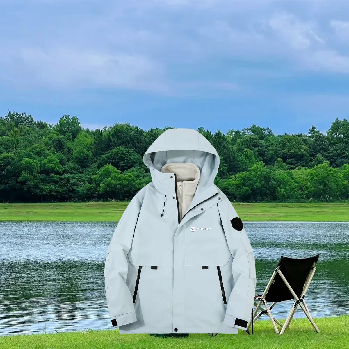 Anniou 3-in-1 Outdoor Detachable Fleece Jacket