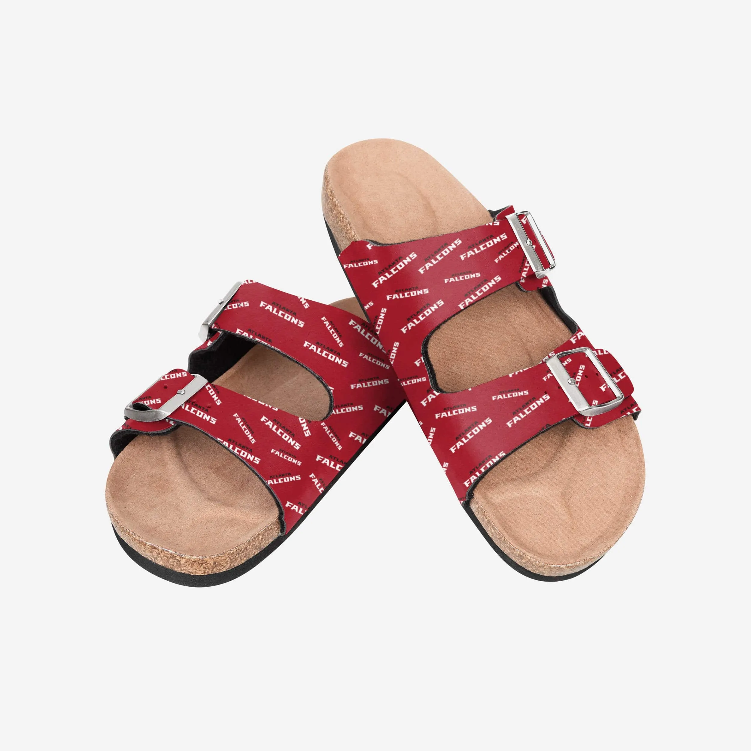 Atlanta Falcons Womens Mini Print Double Buckle Sandal