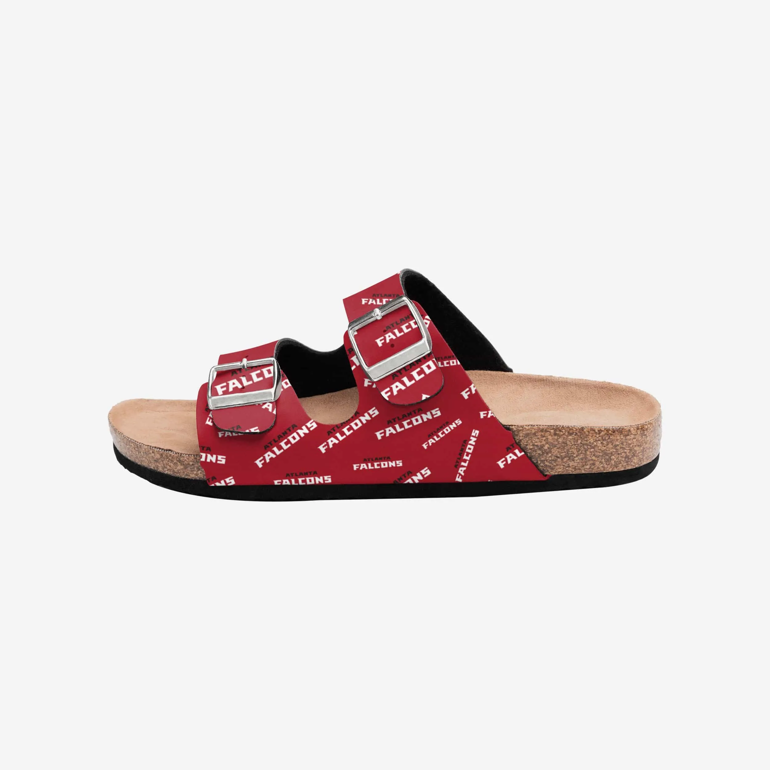 Atlanta Falcons Womens Mini Print Double Buckle Sandal