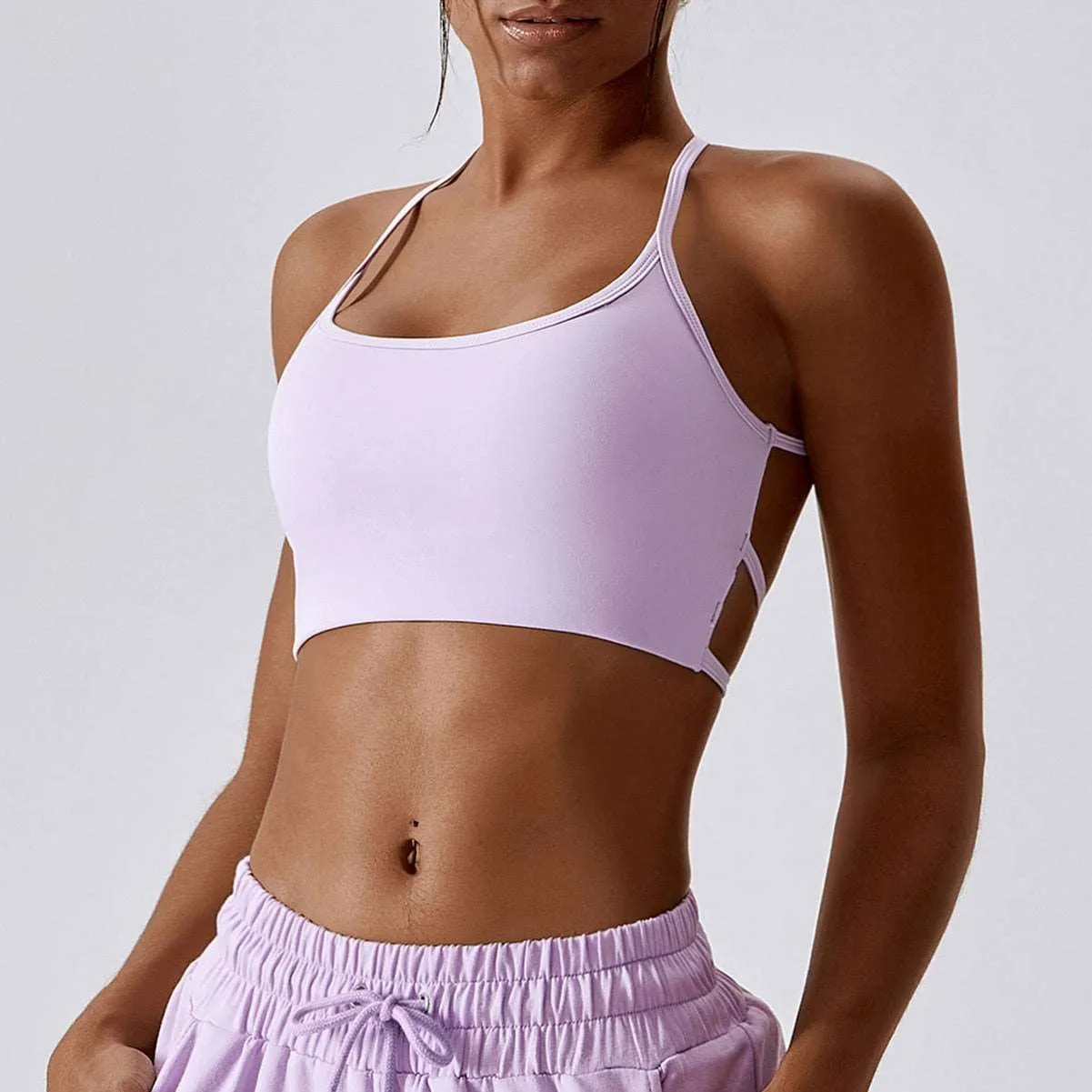 Backless Sports Bra High Support Sports Top