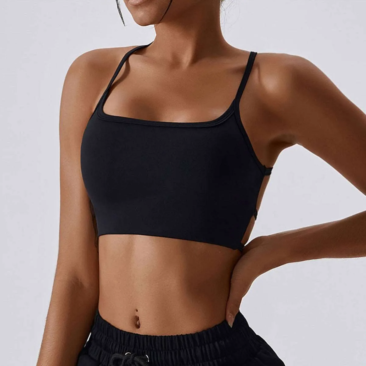 Backless Sports Bra High Support Sports Top