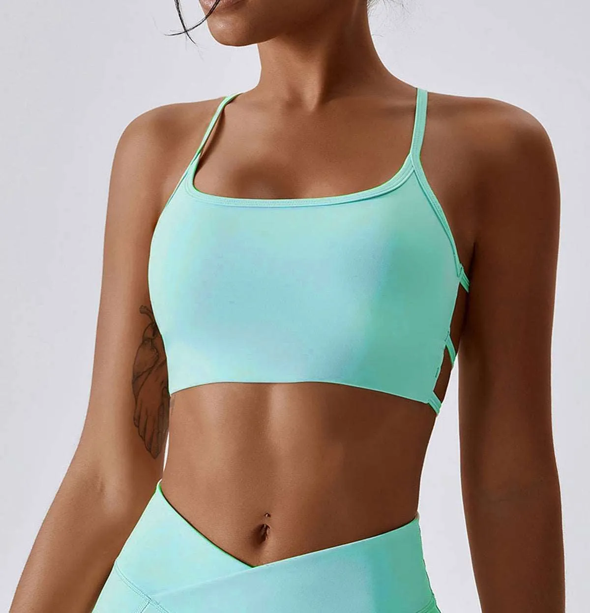 Backless Sports Bra High Support Sports Top