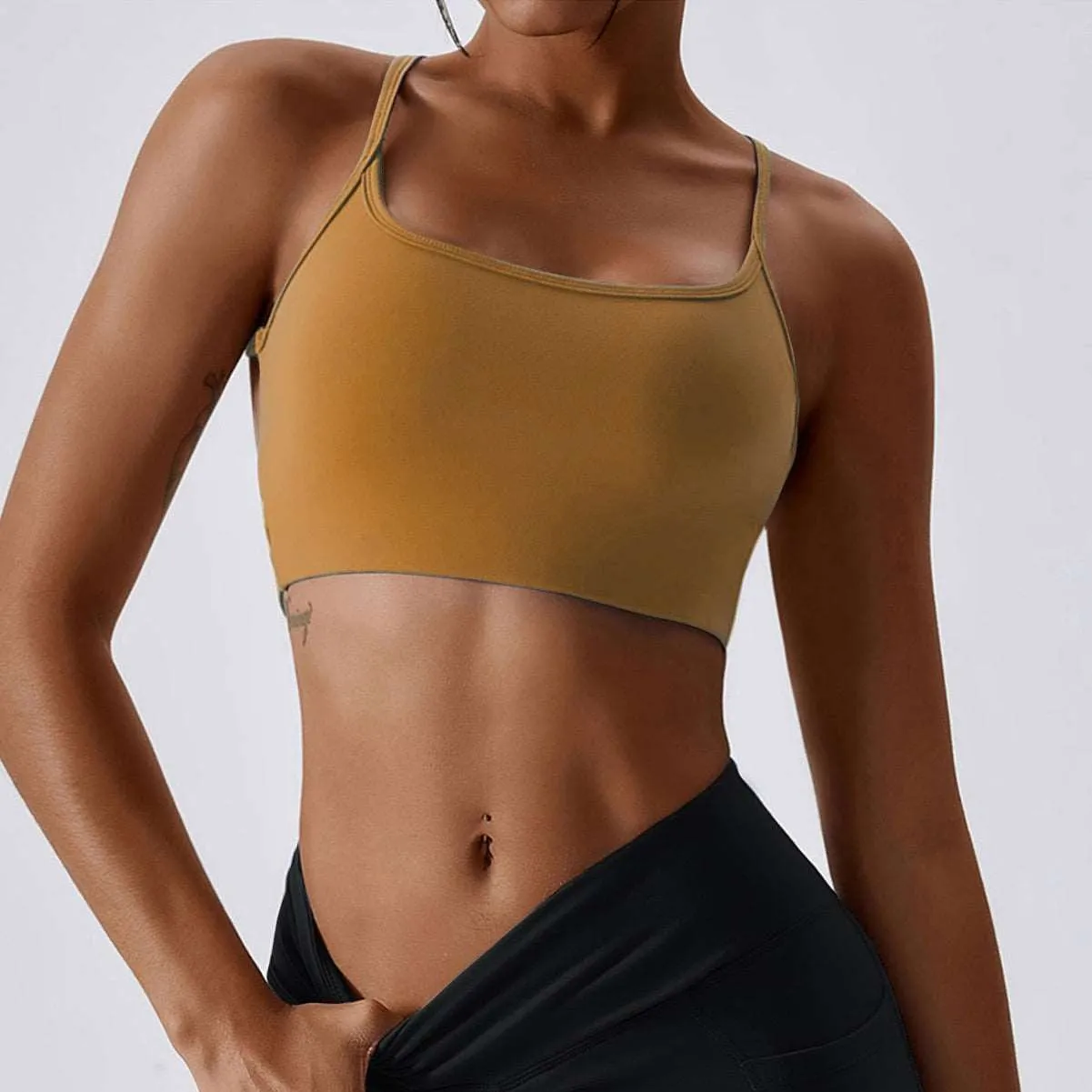 Backless Sports Bra High Support Sports Top