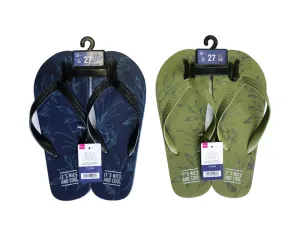 Beach Sandals for Men Botanical Logo EU 43