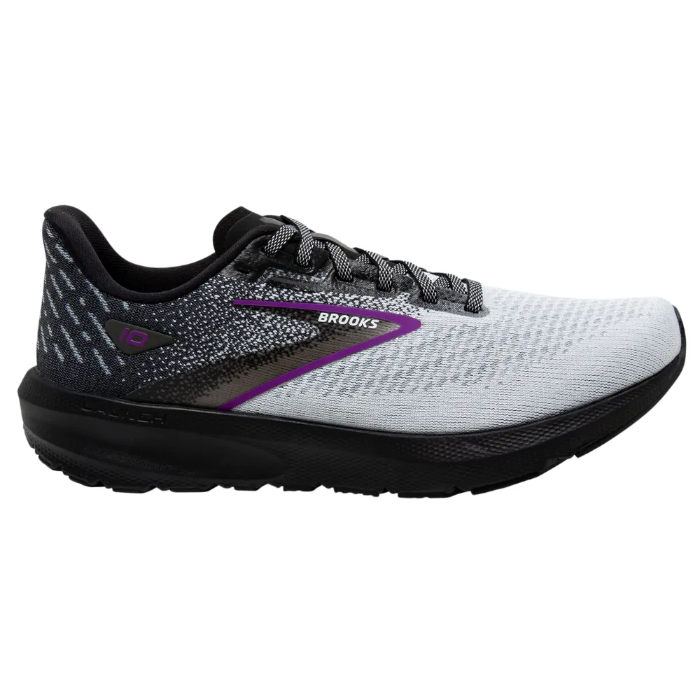 Brooks Launch 10 Black/White/Violet Running Shoes (Women's)