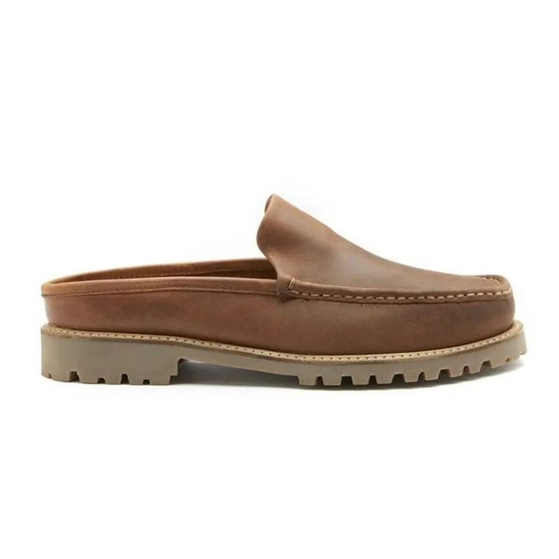 Chatham Hart Slip on Mens Mule - Tan