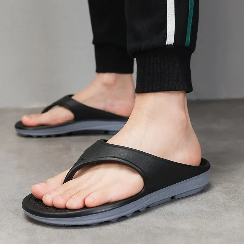 Cuzcare Men Orthopedic Sandals Non-slip Beach Flip-flops