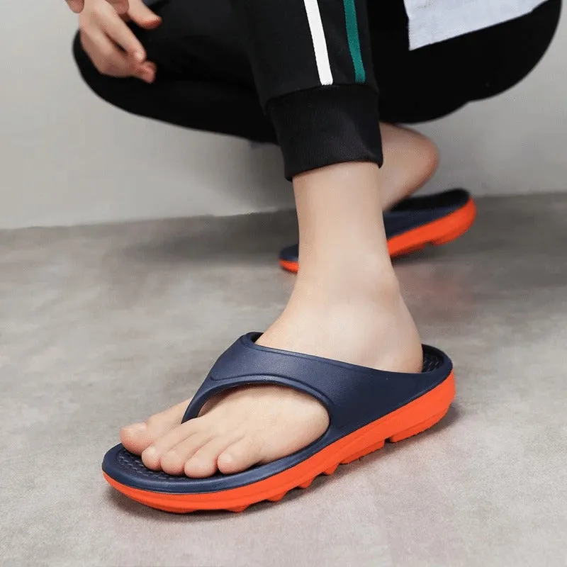 Cuzcare Men Orthopedic Sandals Non-slip Beach Flip-flops
