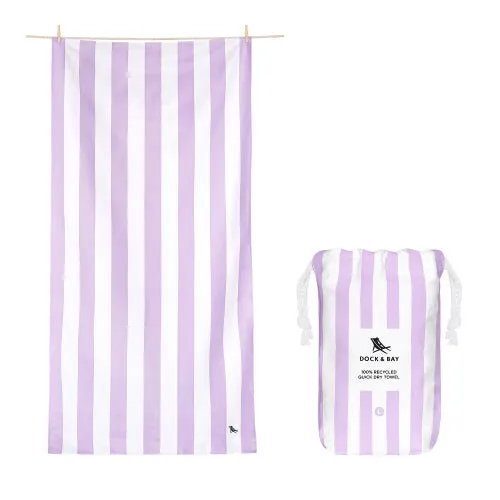 Dock and Bay Large Beach Towel in Lombok Lilac