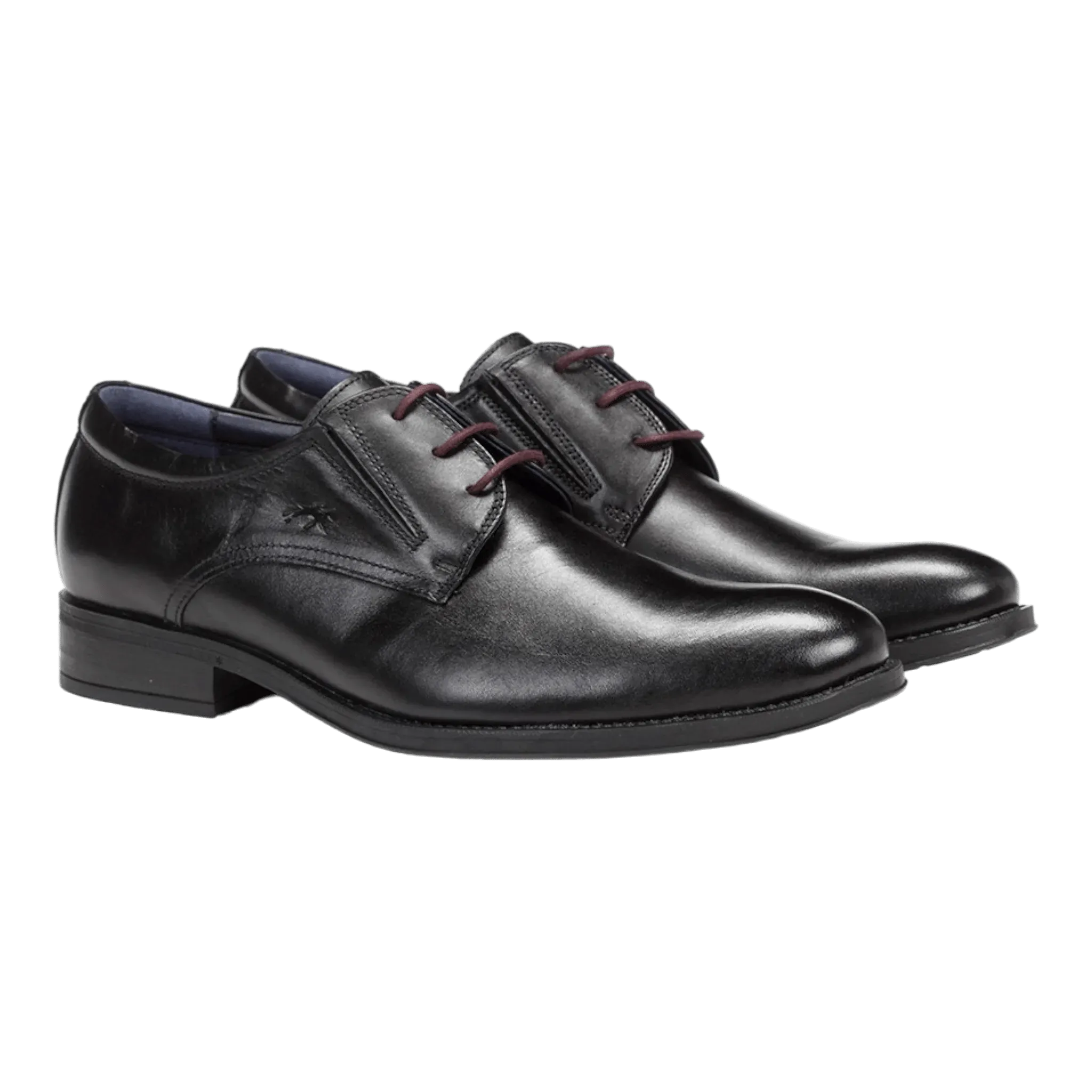 Fluchos Men's Heracles Elastic Split Dress Shoes- Black