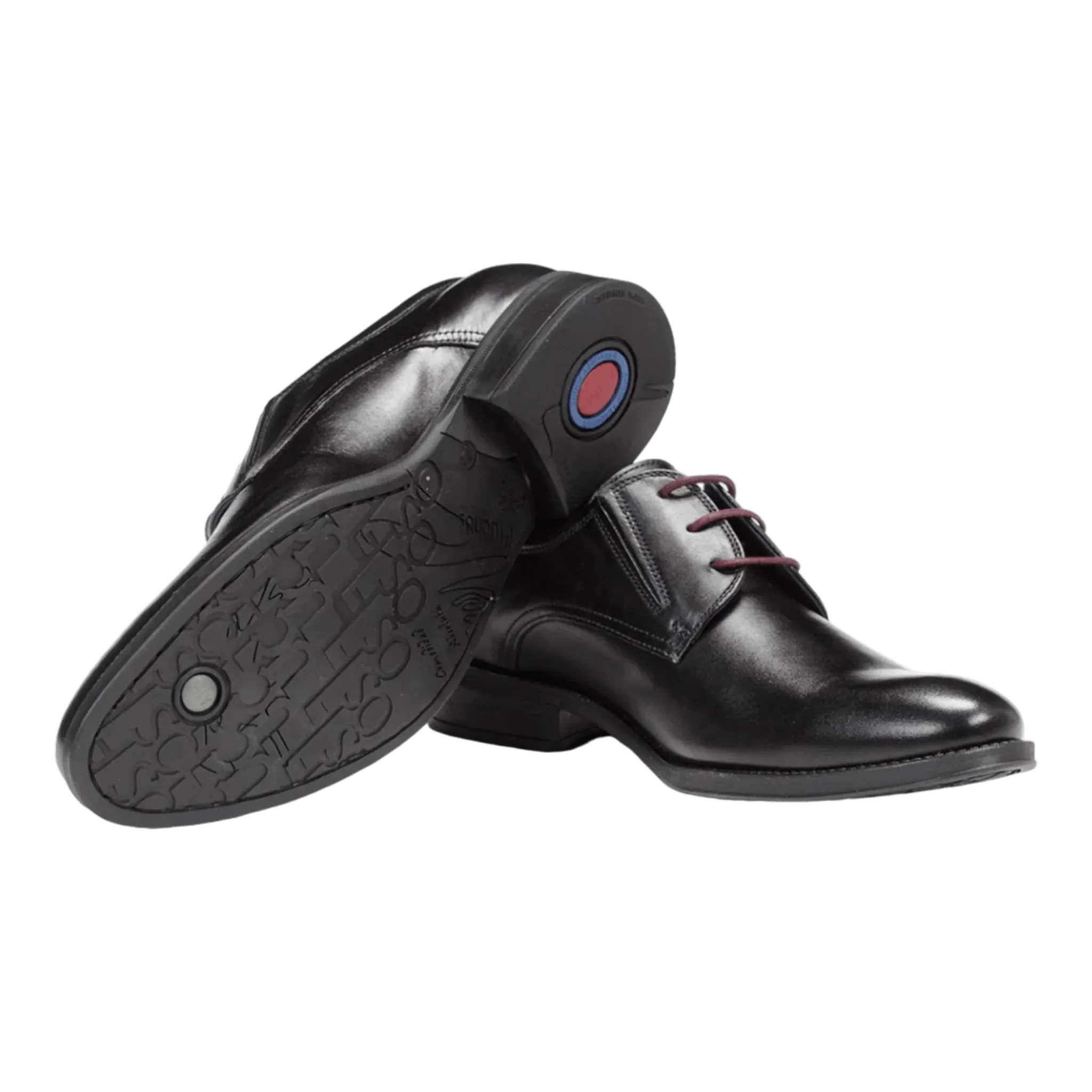 Fluchos Men's Heracles Elastic Split Dress Shoes- Black