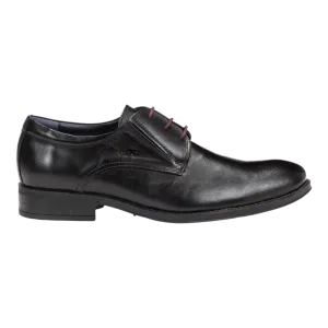 Fluchos Men's Heracles Elastic Split Dress Shoes- Black