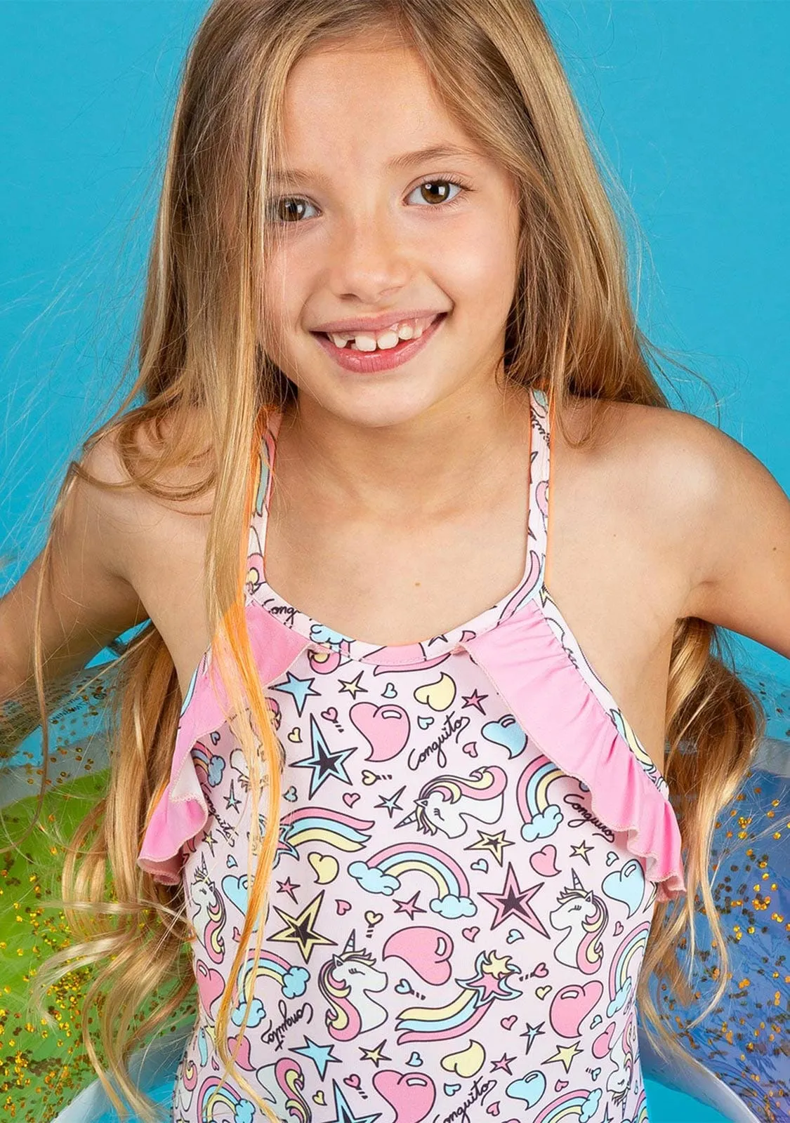 Girl's Unicorns Swimsuit