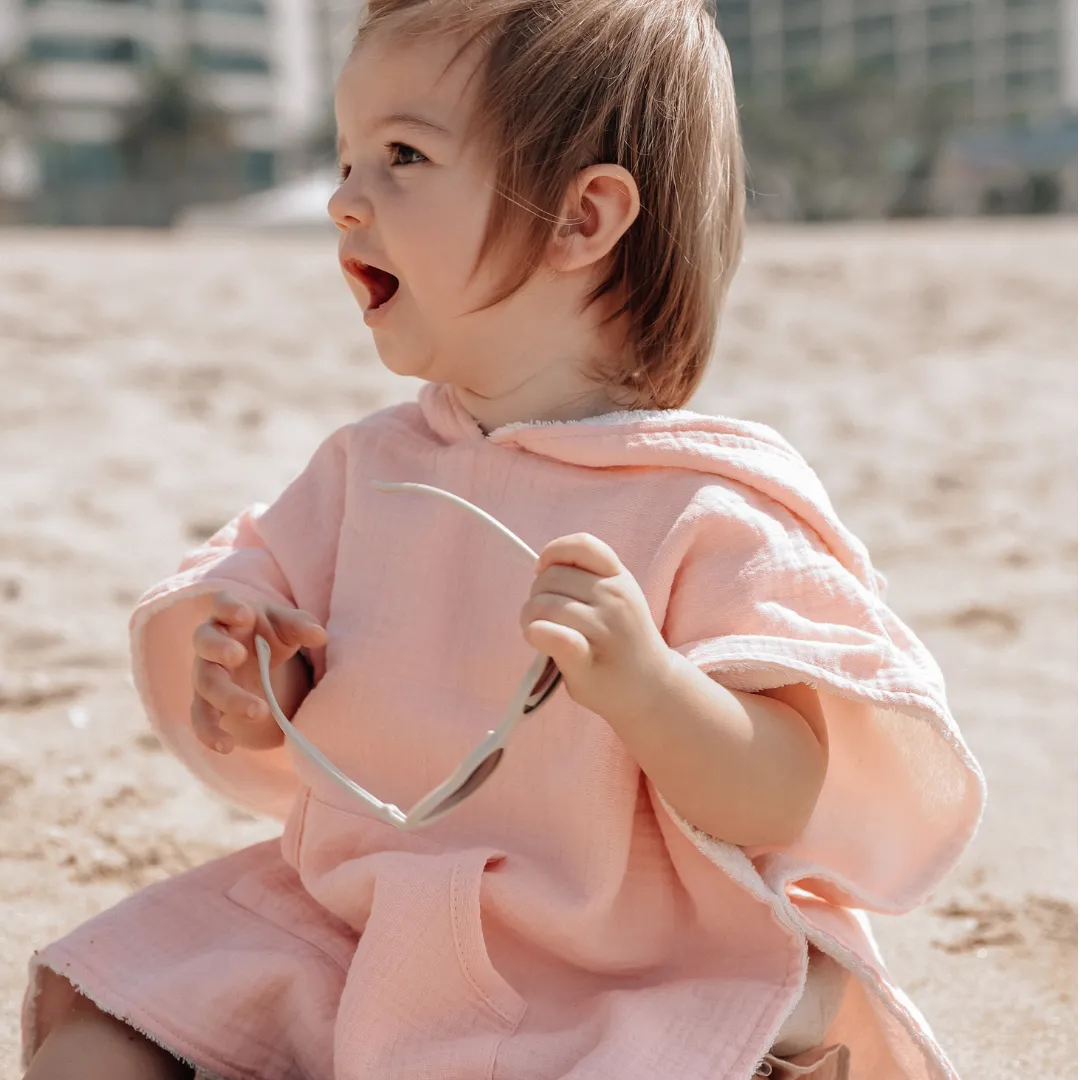 Hooded Beach Towel - Soft Pink (0 - 2 Years)