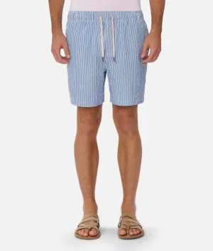 INDUSTRIE - The Coressia Swim Short - ROYAL/WHITE