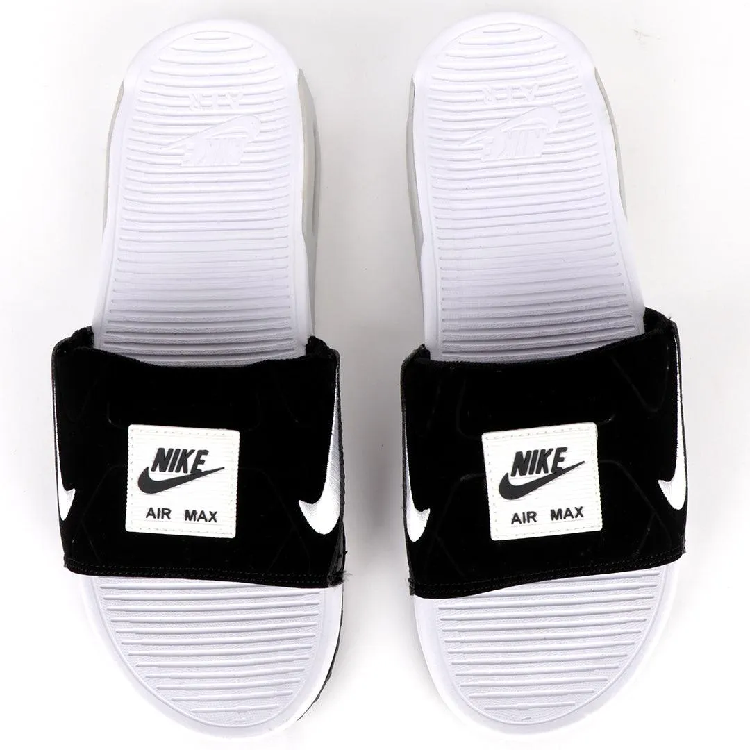 NK Camden Black And White Design Sneaker Sole Slides