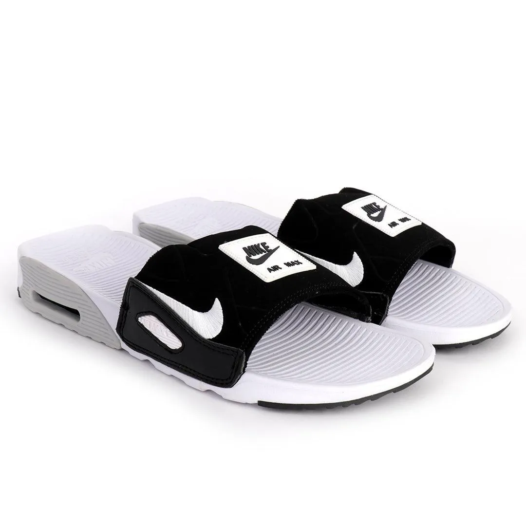 NK Camden Black And White Design Sneaker Sole Slides