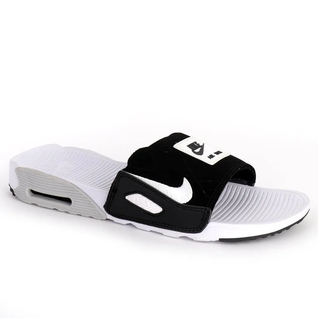 NK Camden Black And White Design Sneaker Sole Slides