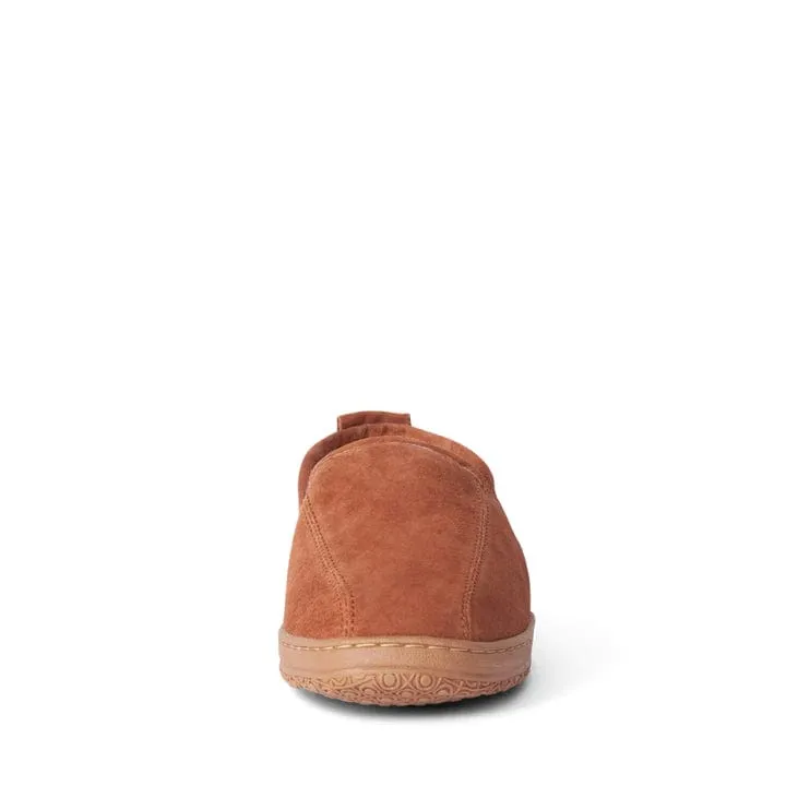 Old Friend Footwear Men's Romeo Slippers- Chestnut