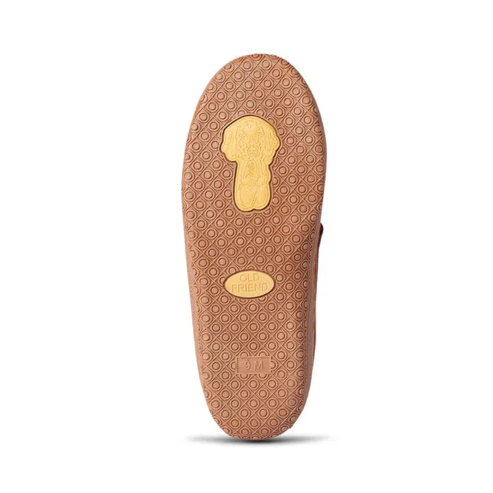 Old Friend Footwear Men's Romeo Slippers- Chestnut