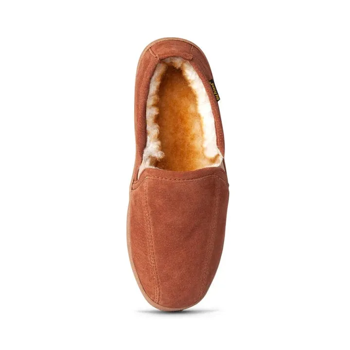 Old Friend Footwear Men's Romeo Slippers- Chestnut