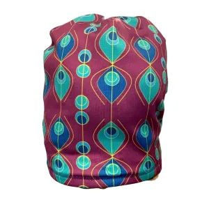 Peacock Feathers Fleece Lined Hat
