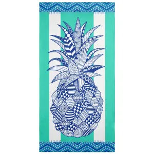 Pineapple Beach Towel for Women Men 35"x70" - Quick Dry Lightweight Microfiber Beach Towels for Adult - Perfect for Summer Beach Pool Swim Bath Camping Picnic Yoga