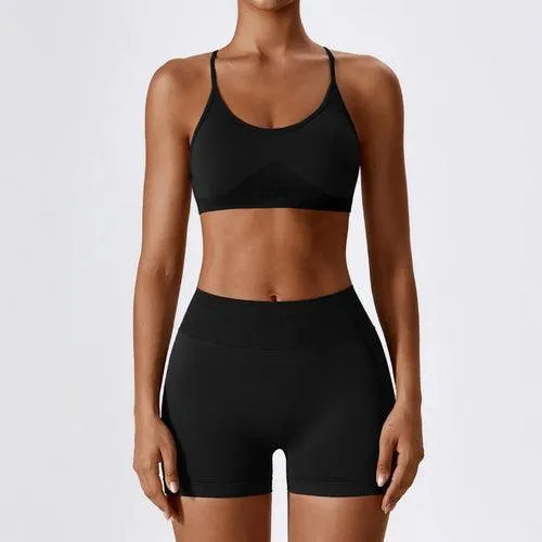 Sexy Back Workout Sets Female Sports Suit Women
