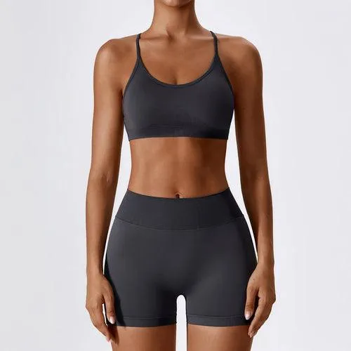 Sexy Back Workout Sets Female Sports Suit Women