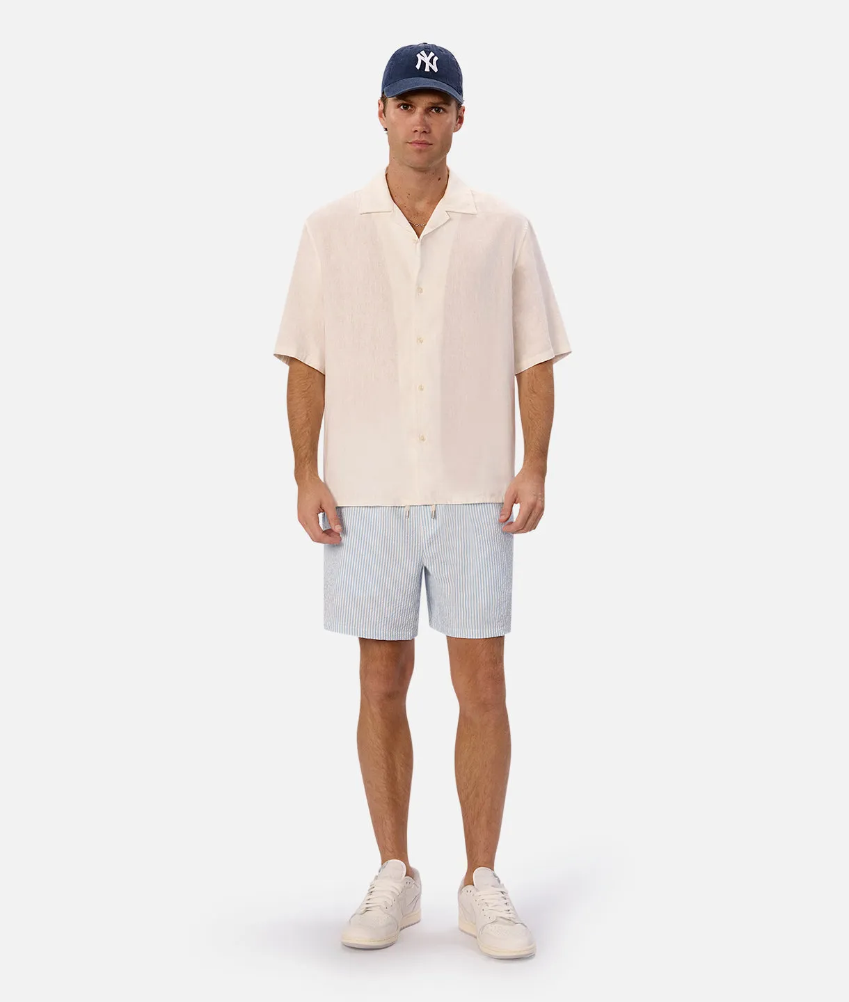 The Coressia Swim Trunk - Blue White