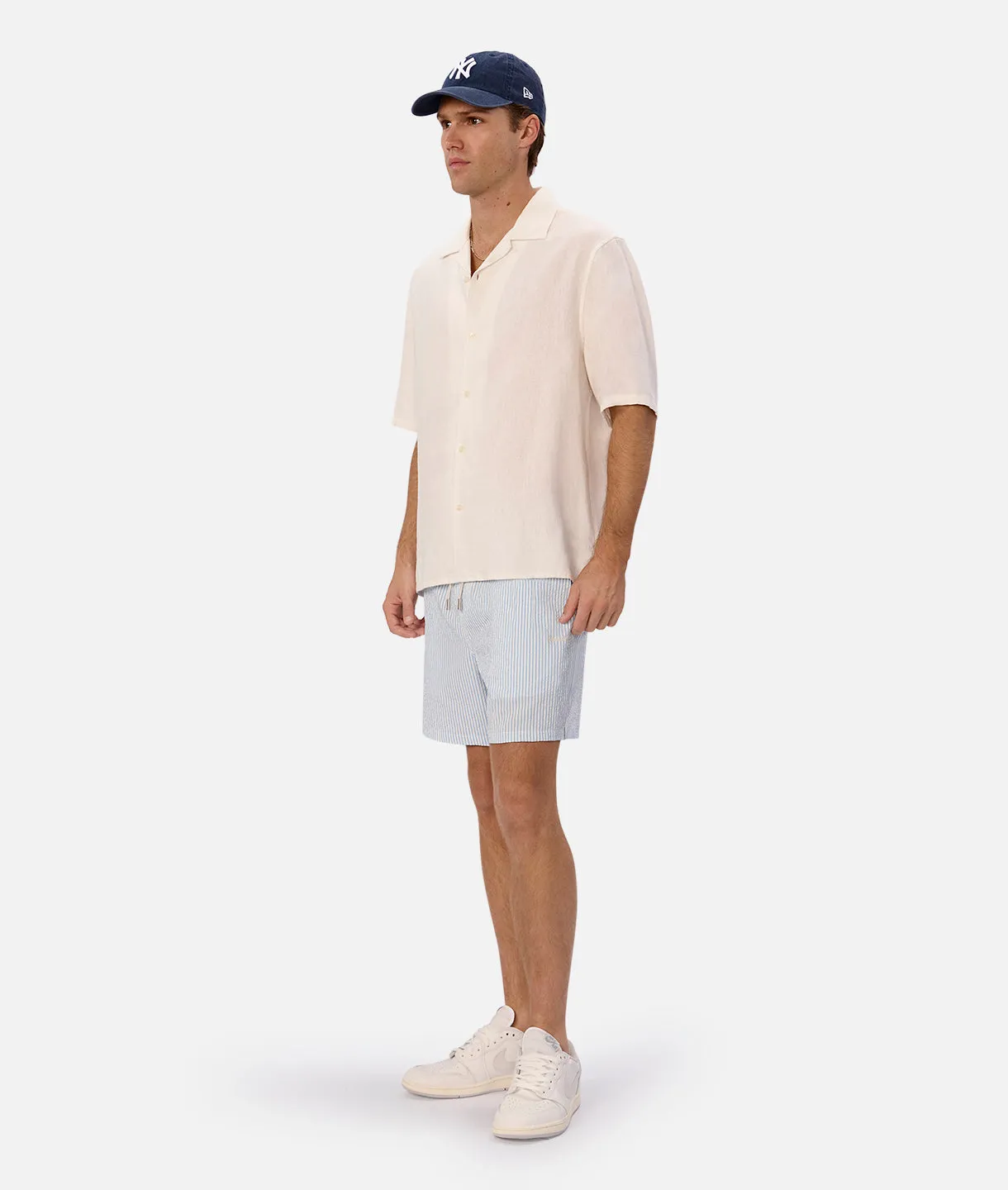 The Coressia Swim Trunk - Blue White