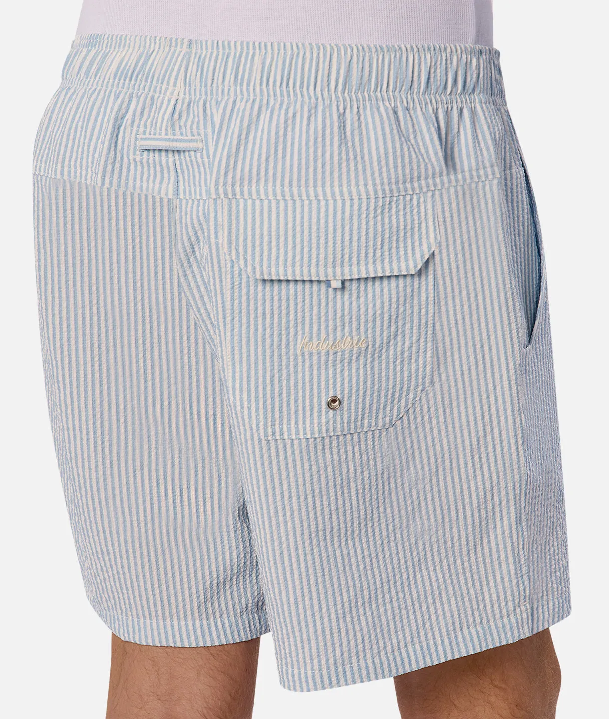 The Coressia Swim Trunk - Blue White