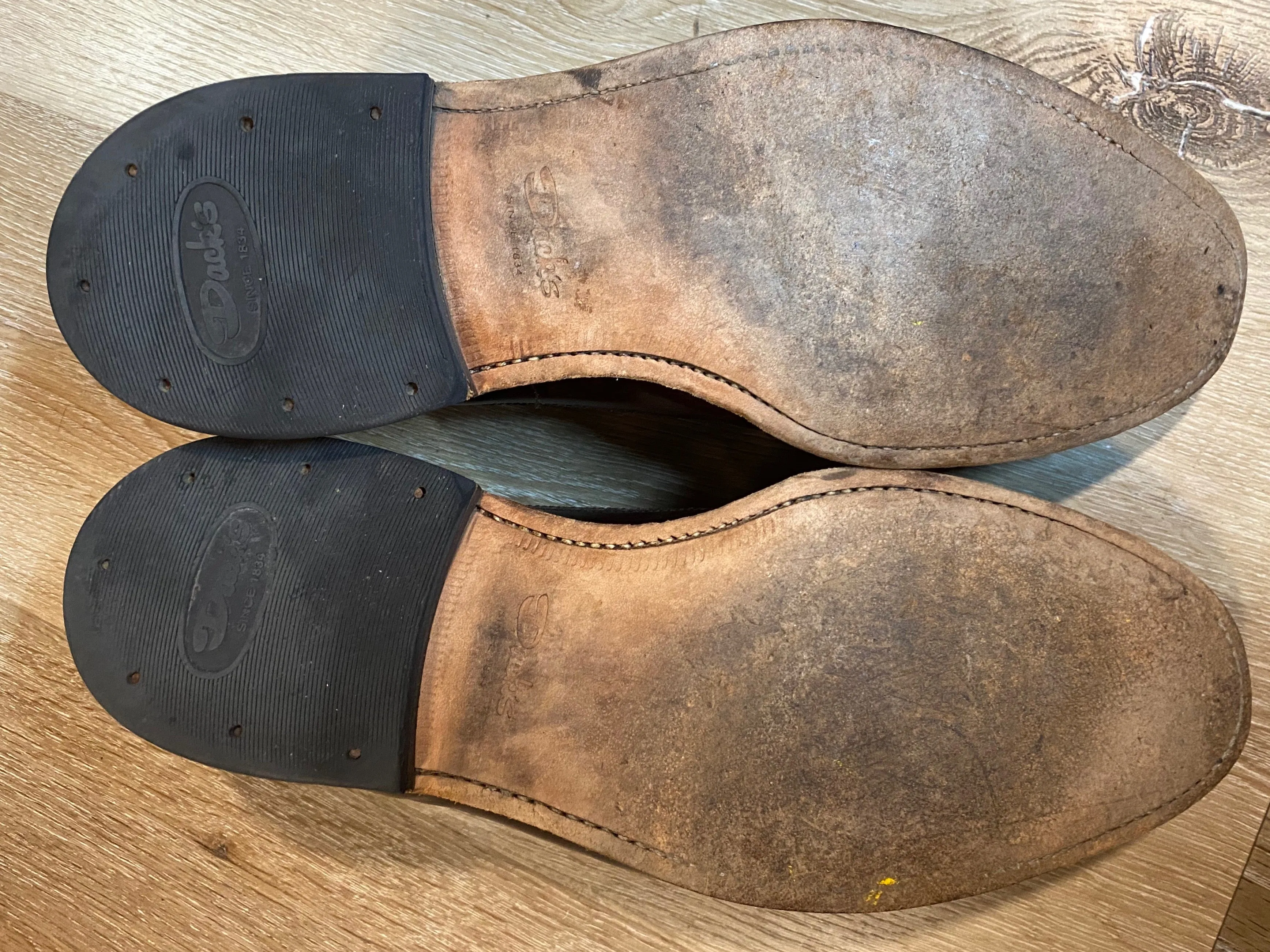 Wingtip Brogue Dack's Derby Shoes 9M 42 (Mexico)