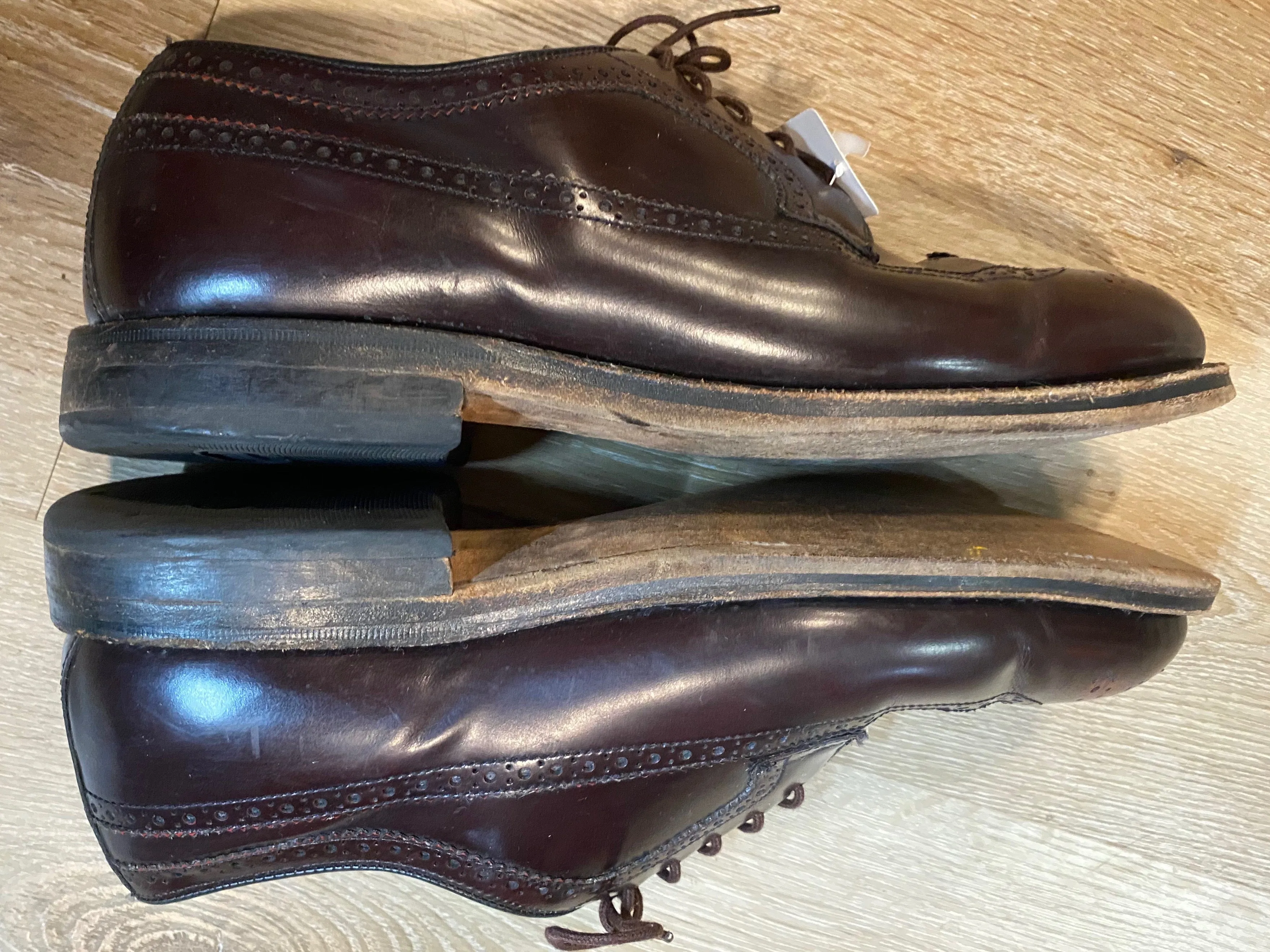 Wingtip Brogue Dack's Derby Shoes 9M 42 (Mexico)