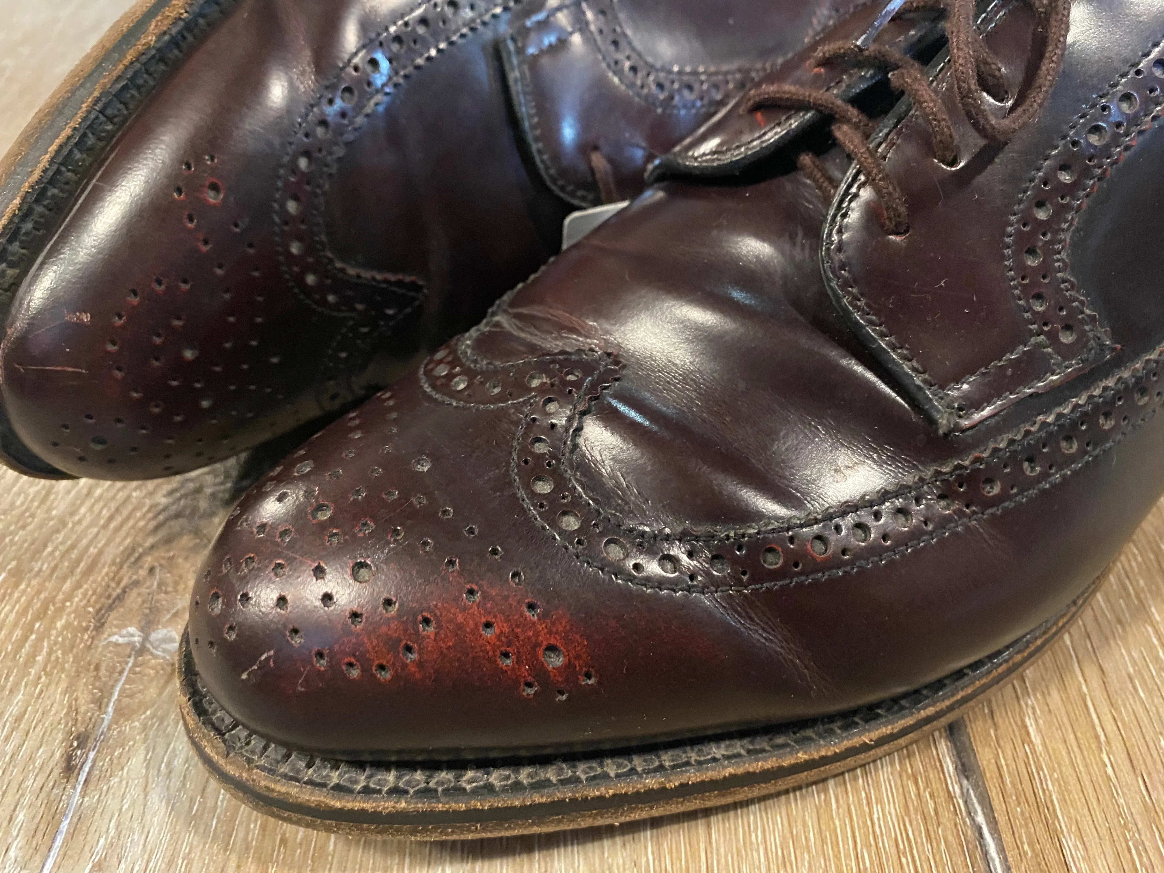Wingtip Brogue Dack's Derby Shoes 9M 42 (Mexico)