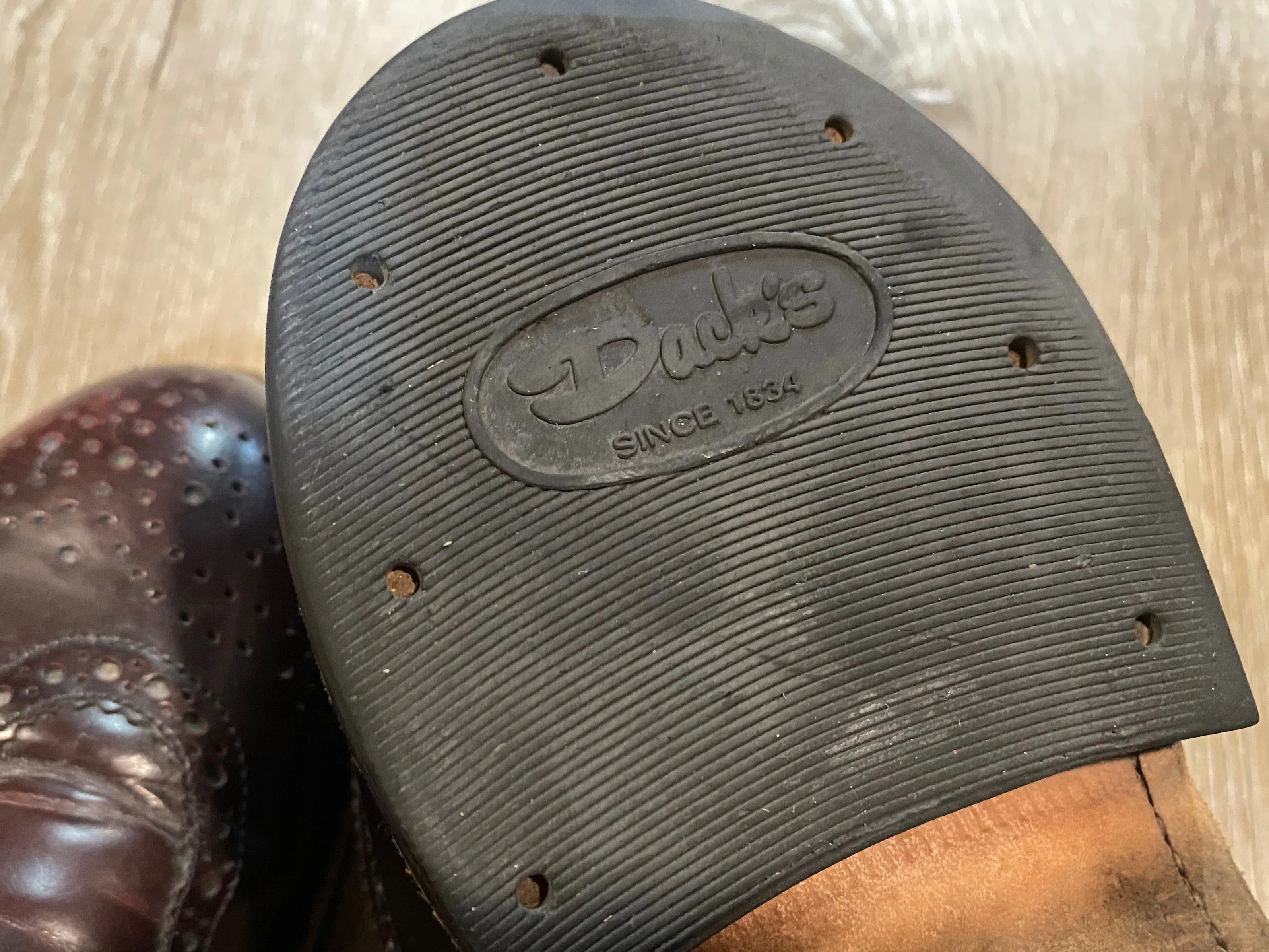 Wingtip Brogue Dack's Derby Shoes 9M 42 (Mexico)