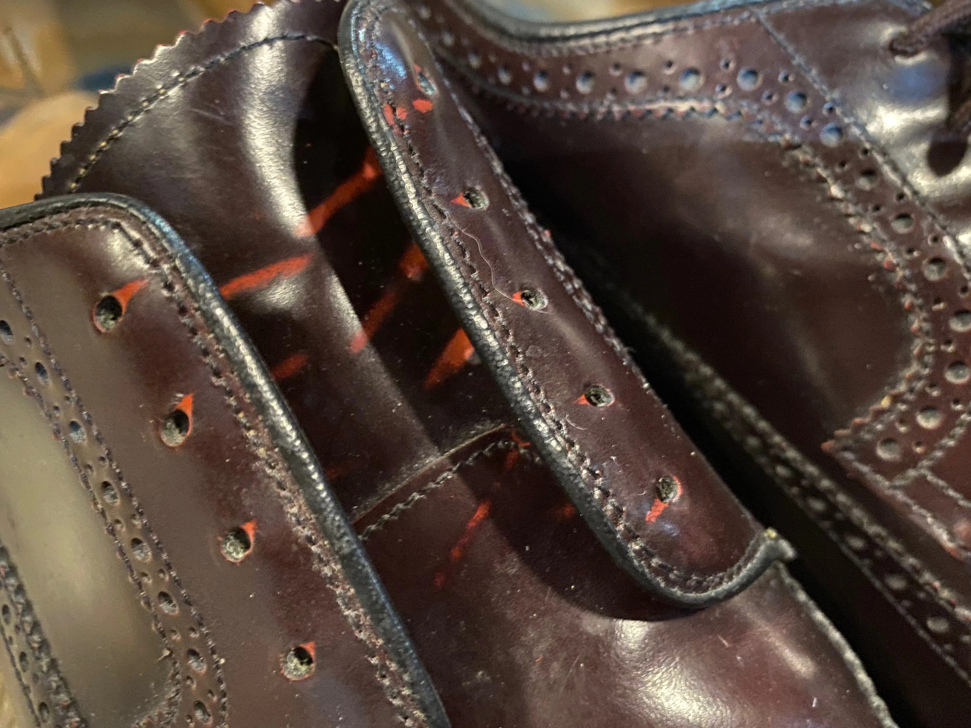 Wingtip Brogue Dack's Derby Shoes 9M 42 (Mexico)