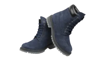 Women's Leather Boots (#2648117_Dark Blue)