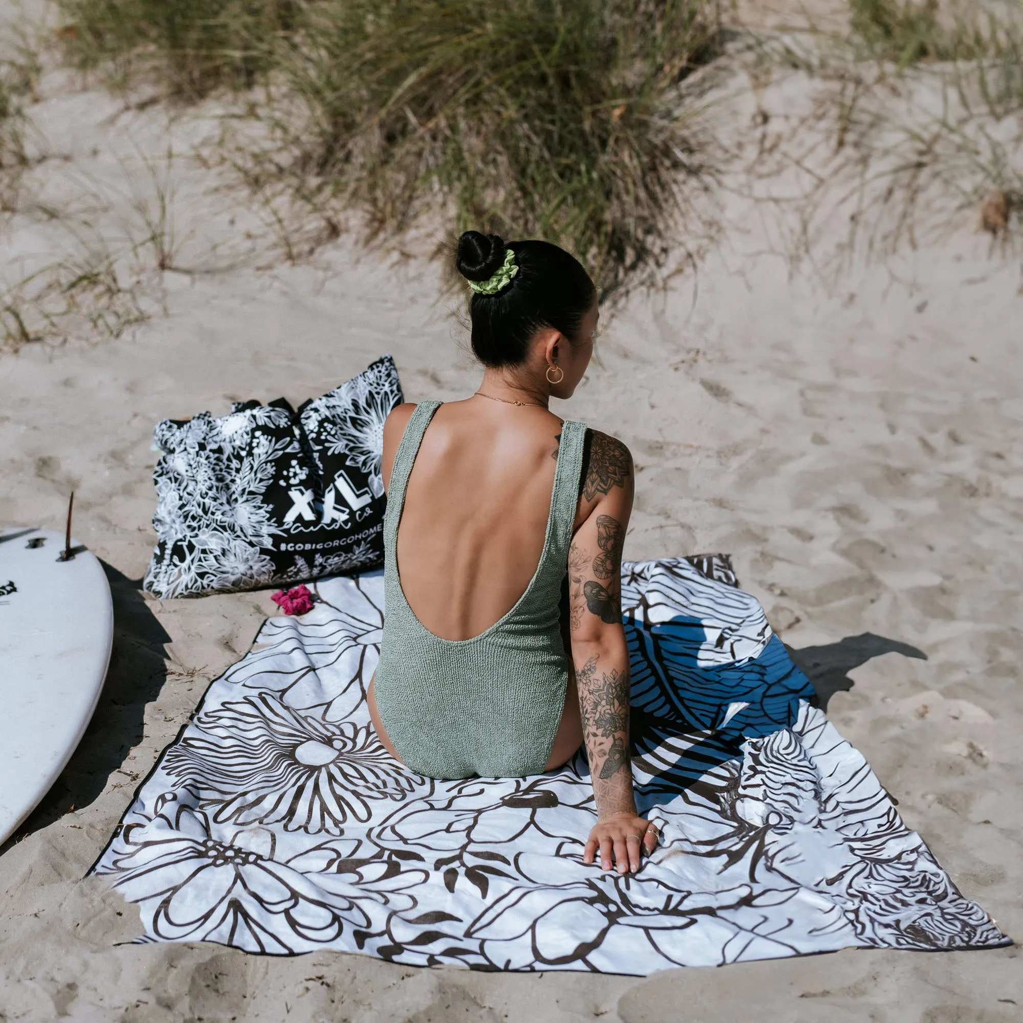 XXL Reversible Microfiber Beach Towel