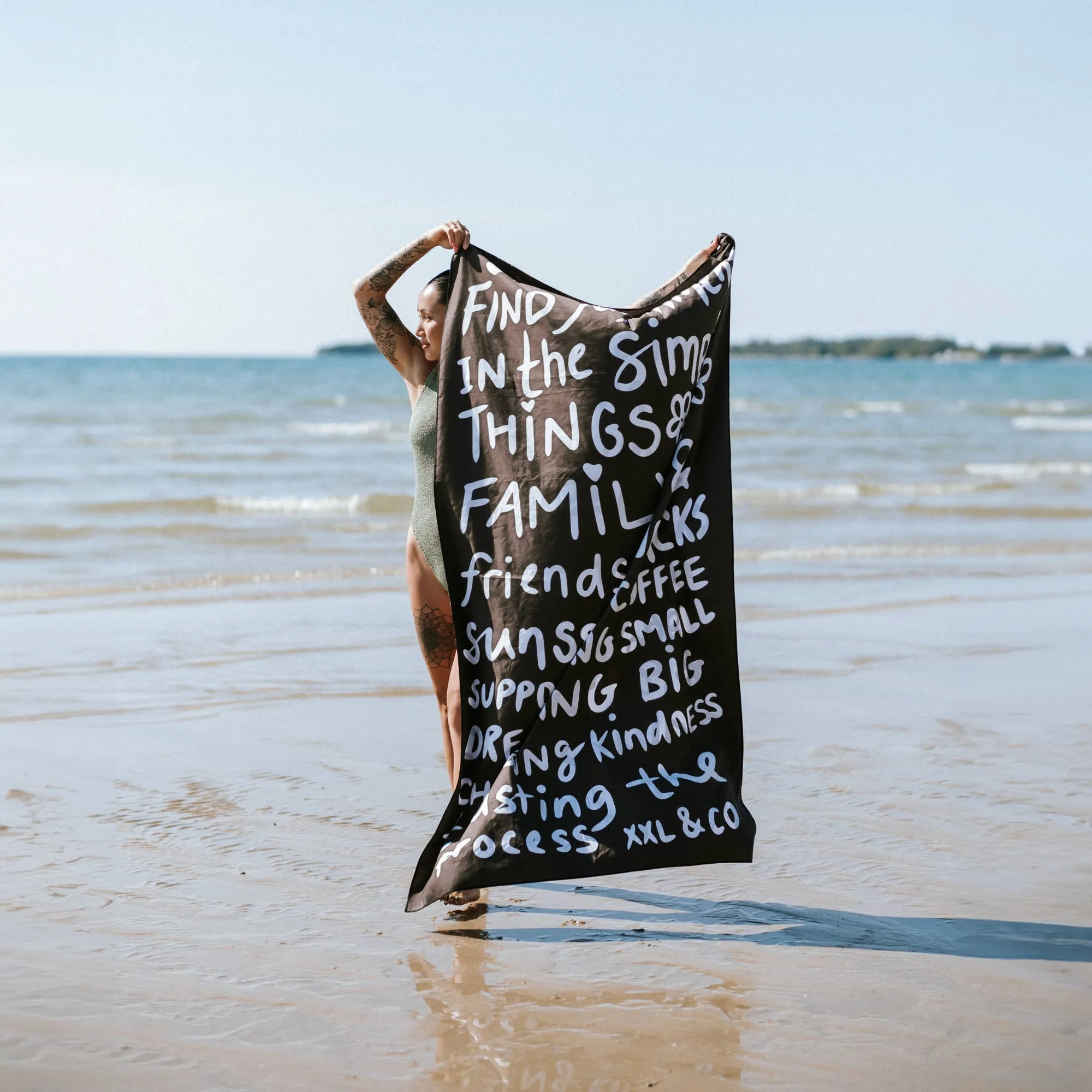 XXL Reversible Microfiber Beach Towel
