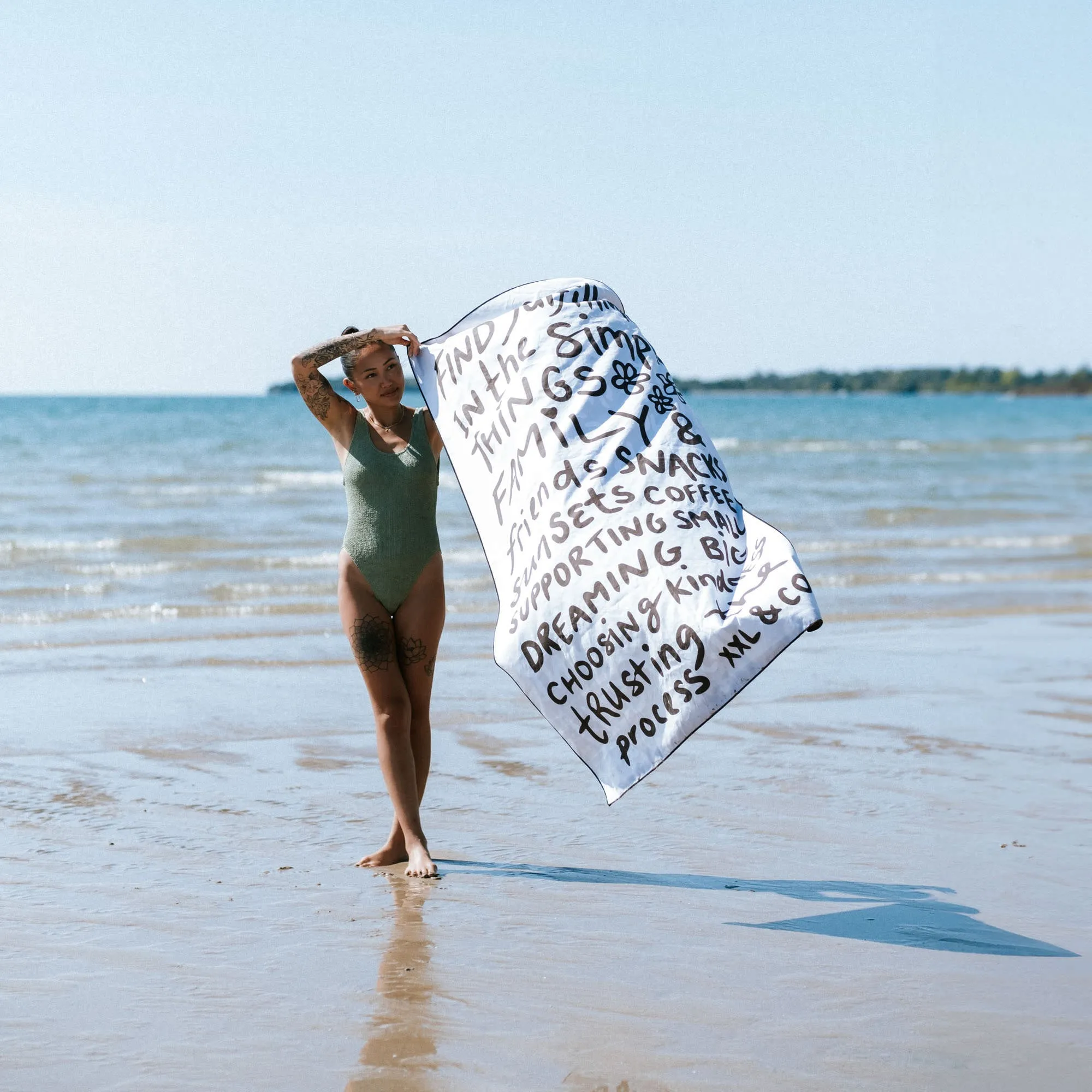 XXL Reversible Microfiber Beach Towel