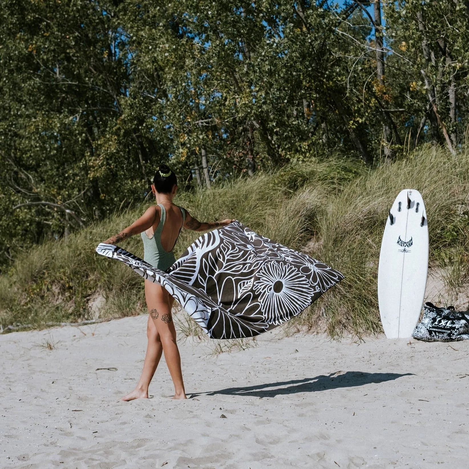 XXL Reversible Microfiber Beach Towel